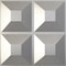 Ekena Millwork 11 7/8in. W x 11 7/8in. H Swindon EnduraWall Decorative 3D Wall Panel Covers 0.98 Sq. Ft. WP12X12SWCST - alternate 1